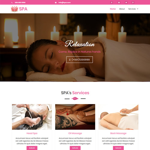health spa website